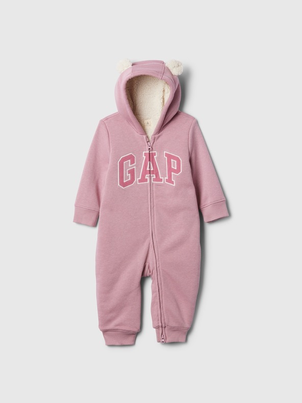 GAP Baby Sherpa Romper with Logo