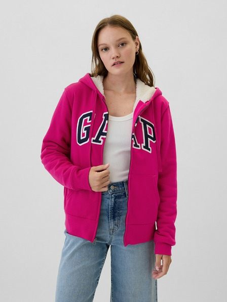 GAP Sherpa-Sweatshirt mit Logo GAP