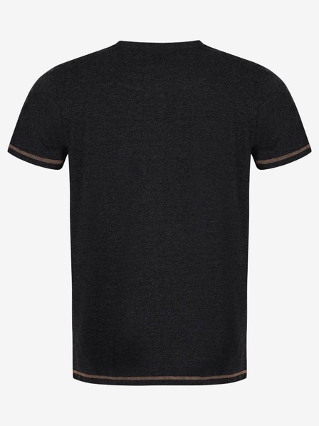 Loap Schwarzes gemustertes Herren-T-Shirt LOAP Alexus