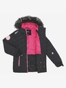 Loap Schwarze Skijacke für Mädchen LOAP Fuchsia