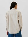 GAP Gestreiftes Oversize-Hemd Popeline Big Shirt GAP