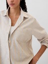 GAP Gestreiftes Oversize-Hemd Popeline Big Shirt GAP