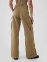 GAP Damen Baggy Khaki Cargohose mit Taschen GAP