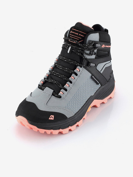 ALPINE PRO Schwarze und graue Damen Outdoor-Stiefel mit Membrane PTX ALPINE PRO Kneiffe