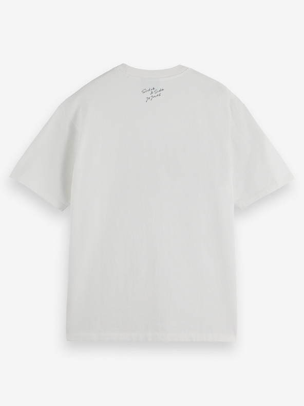 Scotch & Soda Weißes Herren Scotch & Soda x Joe Jonas T-Shirt