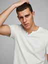 Jack & Jones Cremefarbenes Jack & Jones Esplit Hemd mit Knopfleiste