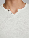 Jack & Jones Cremefarbenes Jack & Jones Esplit Hemd mit Knopfleiste