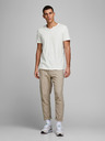 Jack & Jones Cremefarbenes Jack & Jones Esplit Hemd mit Knopfleiste