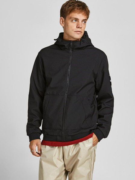 Jack & Jones Schwarze leichte Jack & Jones Classic Kapuzenjacke