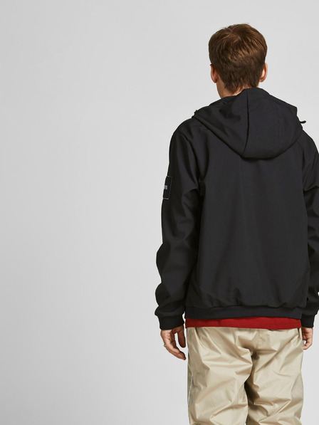 Jack & Jones Schwarze leichte Jack & Jones Classic Kapuzenjacke