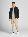 Jack & Jones Beige gestromter Herren-Basic-Pullover Jack & Jones Emil