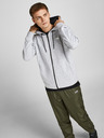 Jack & Jones Hellgrauer Jack & Jones Air Kapuzenpullover für Herren mit Reißverschluss