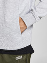 Jack & Jones Hellgrauer Jack & Jones Air Kapuzenpullover für Herren mit Reißverschluss