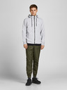 Jack & Jones Hellgrauer Jack & Jones Air Kapuzenpullover für Herren mit Reißverschluss