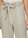 Jacqueline de Yong JDY Say Beige Weite Leinenhosen für Damen