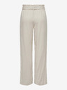 Jacqueline de Yong JDY Say Beige Weite Leinenhosen für Damen