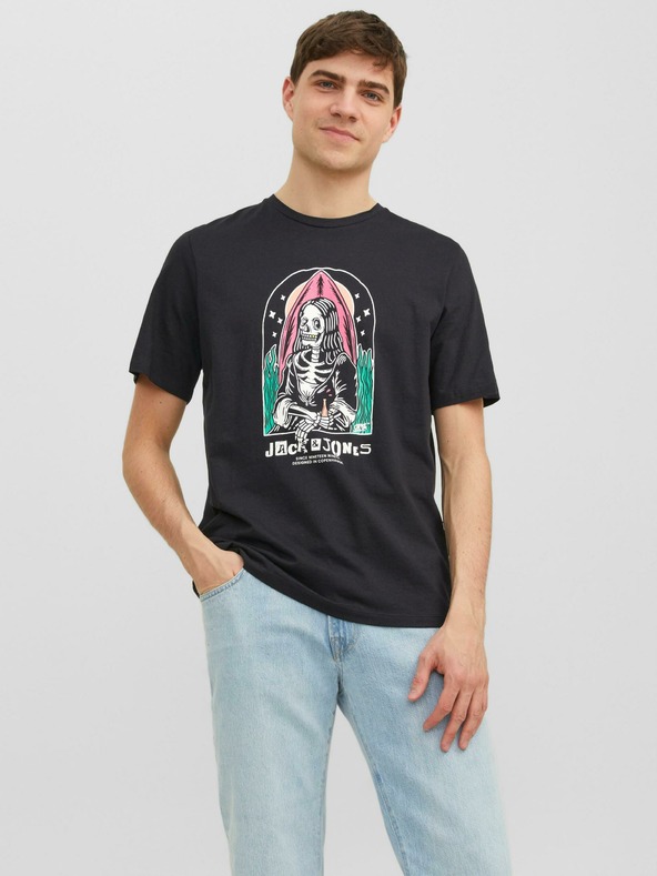 Jack & Jones Schwarzes Jack & Jones After Life T-Shirt für Herren