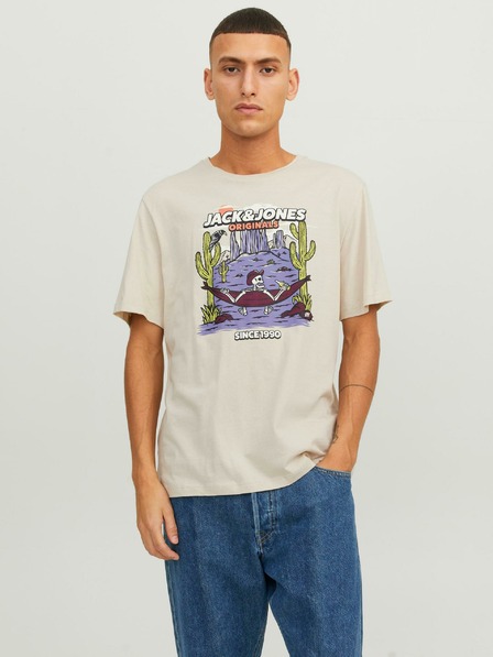 Jack & Jones Jack & Jones After Life Beige Herren T-Shirt