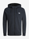 Jack & Jones Dunkelblaues Herren-Sweatshirt Jack & Jones Air mit Kapuze und Reißverschluss