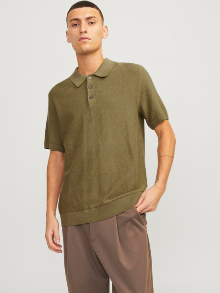 Jack & Jones Jack & Jones Blusandri Khaki Herren-Poloshirt