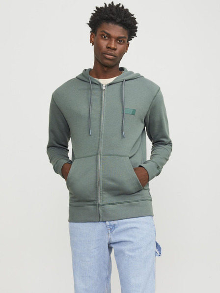 Jack & Jones Grüner Herren Jack & Jones Faded Zip Hoodie