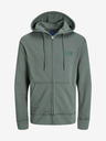 Jack & Jones Grüner Herren Jack & Jones Faded Zip Hoodie