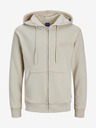 Jack & Jones Beige Herren Jack & Jones Faded Zip Hoodie