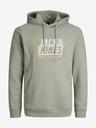 Jack & Jones Hellgrüner Herren Jack & Jones Map Hoodie