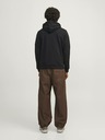 Jack & Jones Schwarzer Herren-Kapuzenpullover Jack & Jones Map