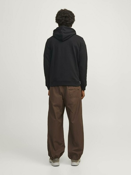 Jack & Jones Schwarzer Herren-Kapuzenpullover Jack & Jones Map