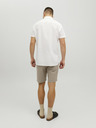Jack & Jones Beige Herren Chino-Shorts mit Leinen Jack & Jones Dave