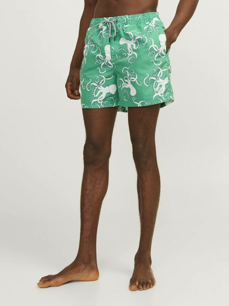 Jack & Jones Grün gemusterte Herren-Badebekleidung Jack & Jones Fiji