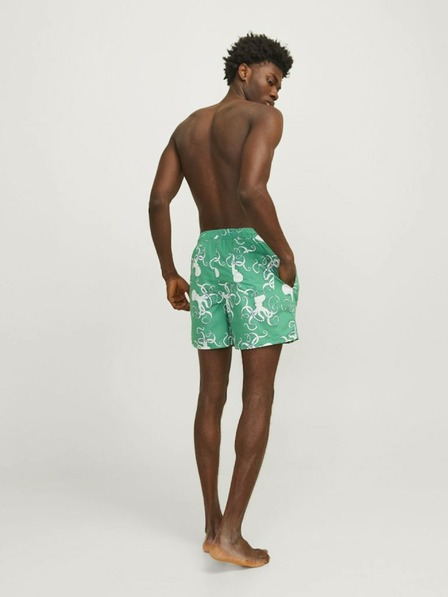 Jack & Jones Grün gemusterte Herren-Badebekleidung Jack & Jones Fiji
