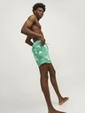Jack & Jones Grün gemusterte Herren-Badebekleidung Jack & Jones Fiji