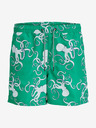 Jack & Jones Grün gemusterte Herren-Badebekleidung Jack & Jones Fiji