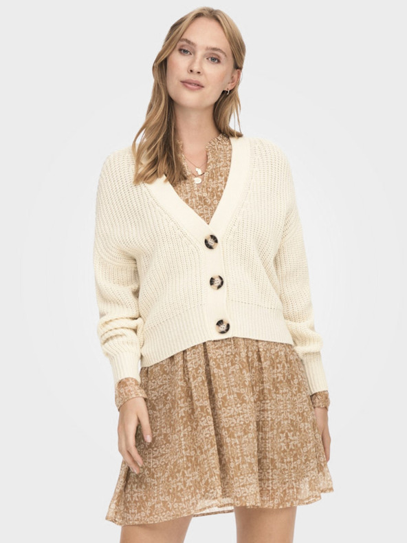 Jacqueline de Yong JDY Justy Creme Damen Strickjacke