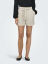 Jacqueline de Yong Cremefarbene Damen Leinen Shorts JDY Say