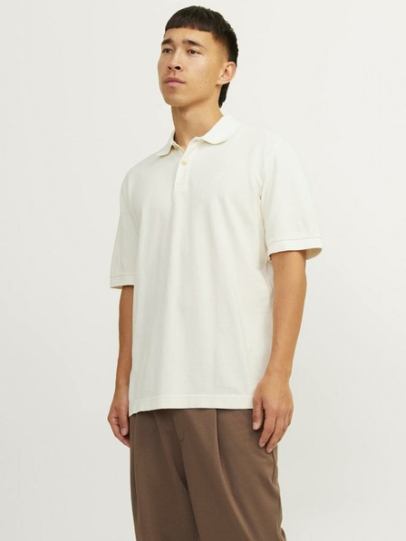Jack & Jones Cremefarbenes Herren-Polohemd Jack & Jones William