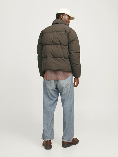 Jack & Jones Dunkelbraune Herren Jack & Jones Frederiks Steppjacke