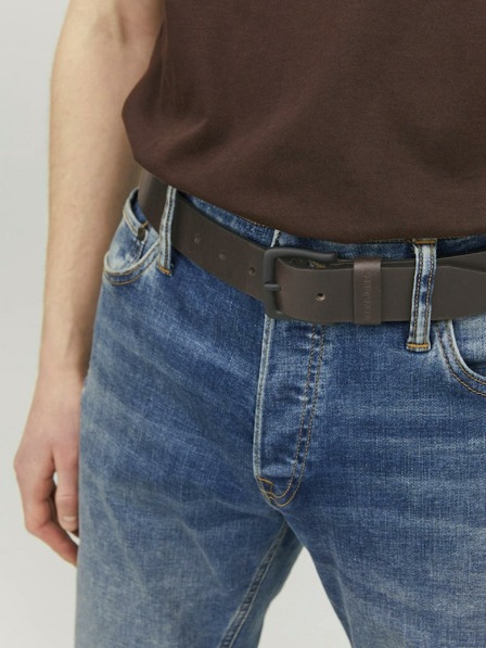 Jack & Jones Dunkelbrauner Ledergürtel für Herren Jack & Jones Roma