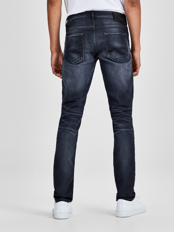 Jack & Jones Dunkelblaue Slim Fit Jeans mit Stickerei-Effekt Jack & Jones Glenn