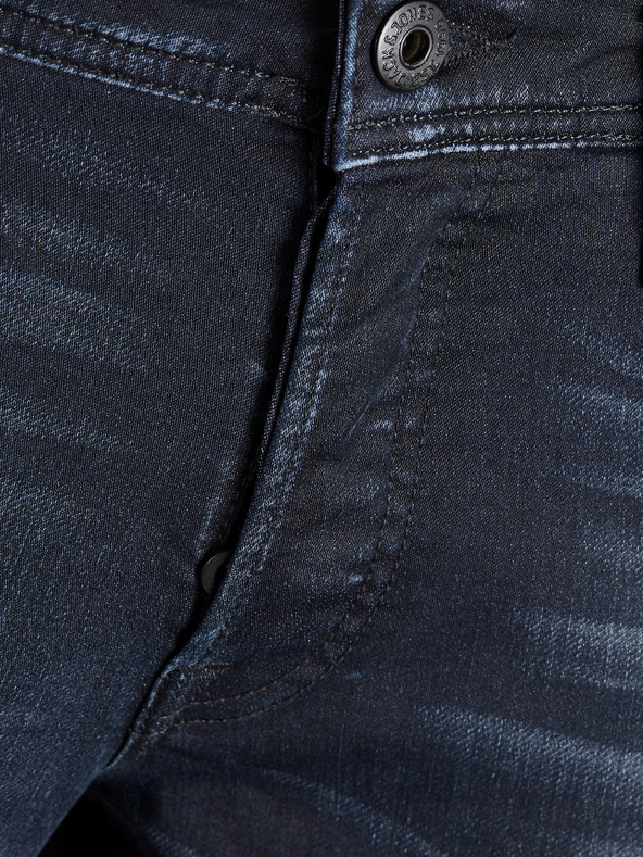 Jack & Jones Dunkelblaue Slim Fit Jeans mit Stickerei-Effekt Jack & Jones Glenn