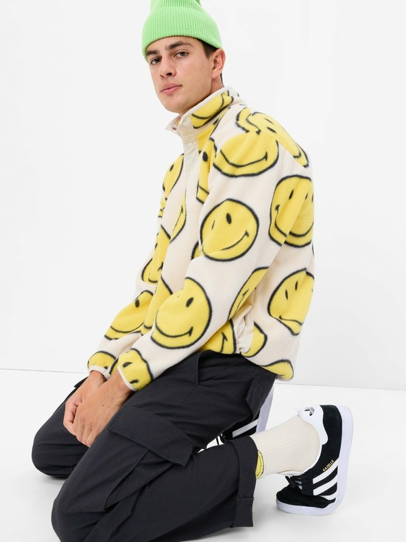 GAP Fleece Sweatshirt Gap × SmileyWorld® GAP