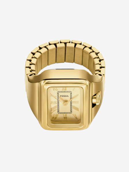 Fossil Damenuhr quadratisch Ring Fossil Raquel Uhrenring