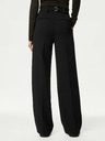 Marks & Spencer Schwarze Marks & Spencer Damenhose mit weitem Bein