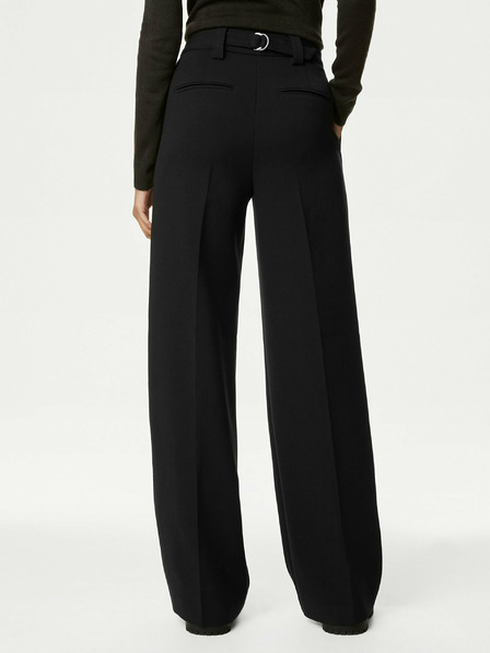 Marks & Spencer Schwarze Marks & Spencer Damenhose mit weitem Bein