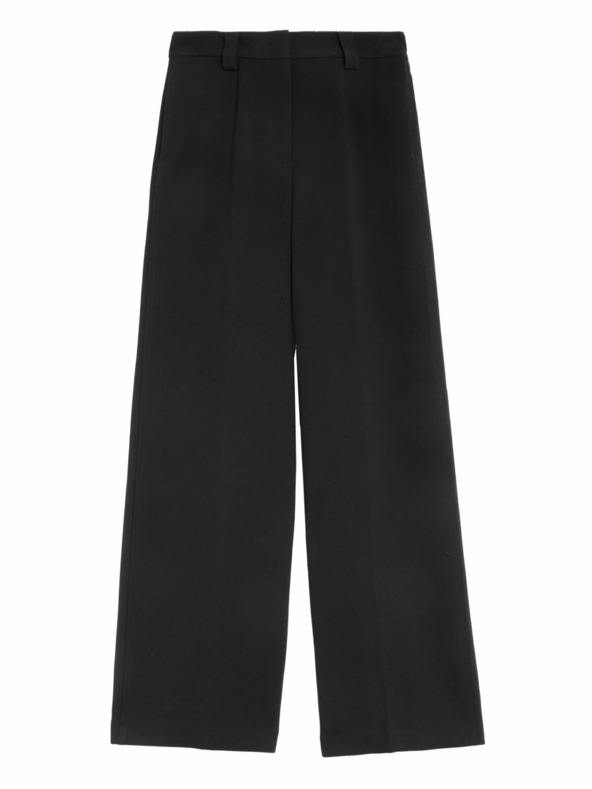 Marks & Spencer Schwarze Marks & Spencer Damenhose mit weitem Bein