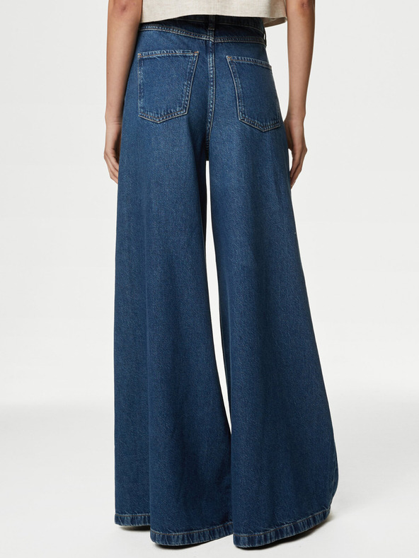 Marks & Spencer Dunkelblaue weit geschnittene Damenjeans von Marks & Spencer