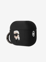 Karl Lagerfeld 3D-Logo NFT Karl Head Silikonhülle für Airpods Pro 2 Schwarz Karl Lagerfeld