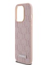 Karl Lagerfeld PU Leder Monogramm Metall Logo Magsafe Schutzhülle für iPhone 14 Pro Max Rosa Karl Lagerfeld